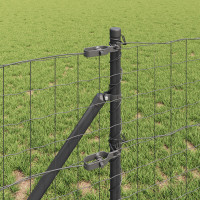 Produktbild för Utomhus Euro Zaorlarsgränd 25 x 0,6 m PVC-belagda stål Grå Mesh