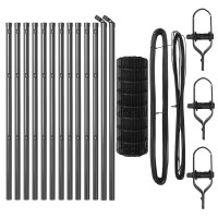 Produktbild för Utomhus Euro Zaorlarsgränd 25 x 0,6 m PVC-belagda stål Grå Mesh