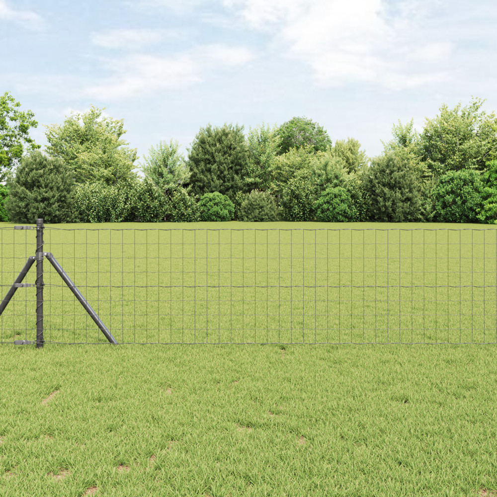 Produktbild för Utomhus Euro Zaorlarsgränd 50 x 0,4 m PVC-belagda stål Grå Mesh