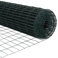 Produktbild för Utomhus Euro Stängsel med Spikar 10 x 0,6 m PVC-belagda stål