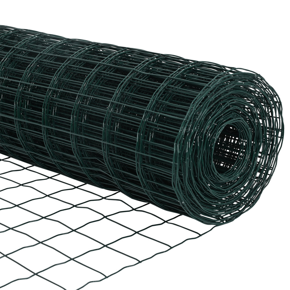 Produktbild för Utomhus Euro Stängsel med Spikar 50 x 0,6 m PVC-belagda stål