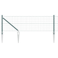 Produktbild för Utomhus Euro Stängsel med Spikar 50 x 0,6 m PVC-belagda stål