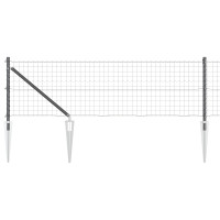 Produktbild för Utomhus Euro Stängsel med Spikar 50 x 0,6 m PVC-belagda stål