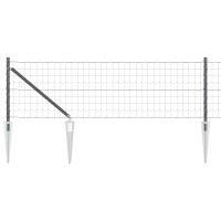 Produktbild för Svetsat trådgalleri med piggar 50 x 0,4 m (B x H)