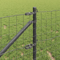 Produktbild för Svetsat trådgalleri med piggar 50 x 0,4 m (B x H)
