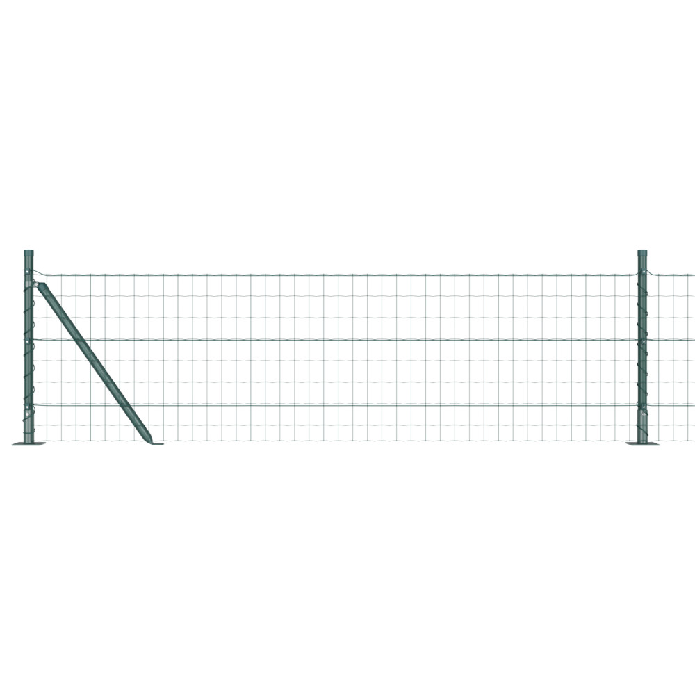 Produktbild för Svetsat Stålstaket med Betongbas 50 x 0,4 m (B x H)