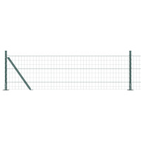 Produktbild för Svetsat Stålstaket med Betongbas 50 x 0,4 m (B x H)