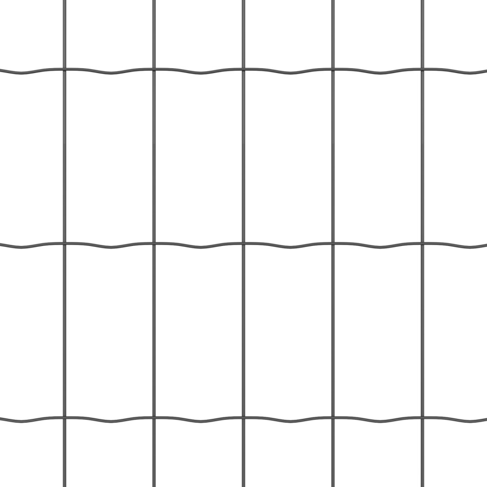 Produktbild för Svetsat Stålstaket med Betongbas 10 x 1 m (B x H)