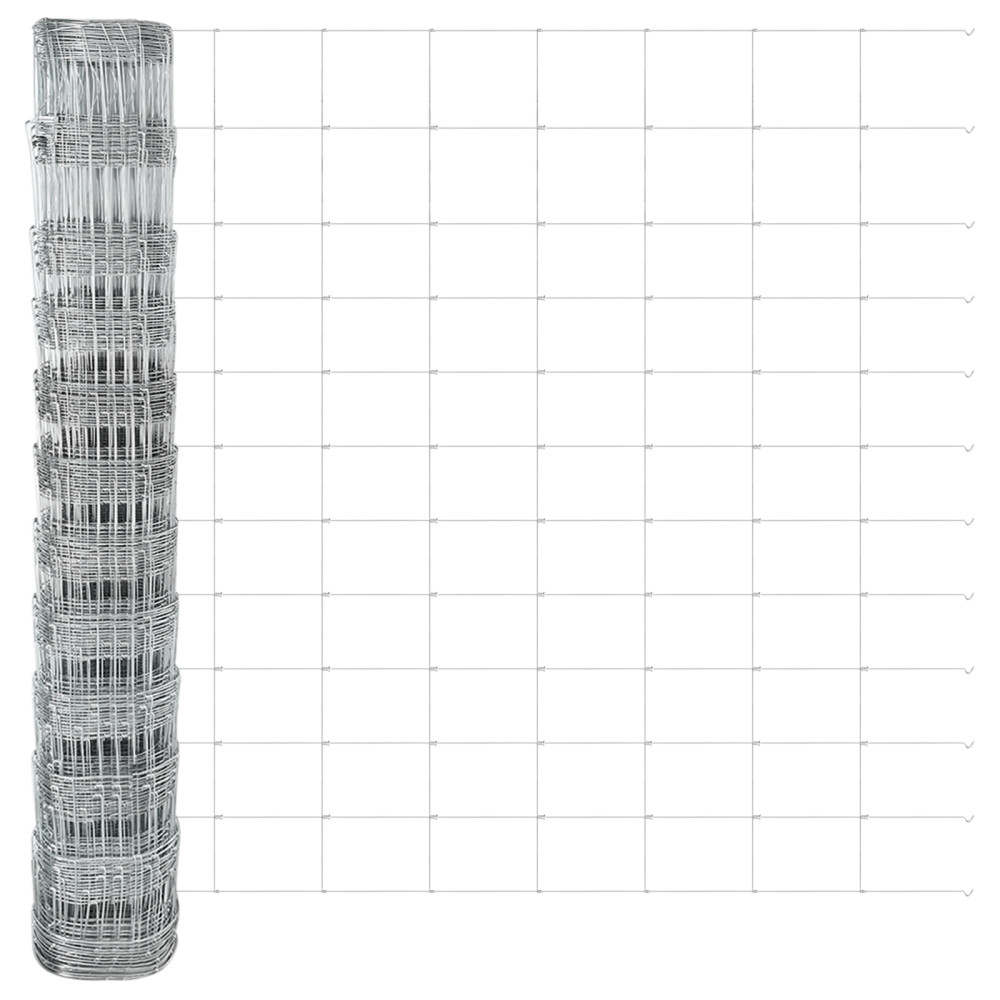 Produktbild för Markfixerat Svetsat Stängsel 50 x 1,2 m Varmförzinkad stål Mesh
