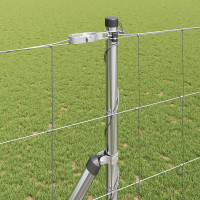 Produktbild för Markfixerat Svetsat Stängsel 50 x 1,4 m Varmförzinkad stål Mesh