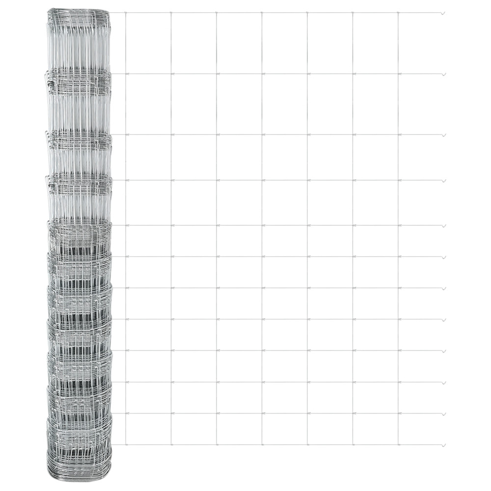 Produktbild för Markfixerat Svetsat Stängsel 50 x 1,4 m Varmförzinkad stål Mesh