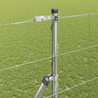 Produktbild för Markfixerat Svetsat Stängsel 50 x 1,4 m Varmförzinkad stål Mesh