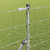 Produktbild för Markfixerat Svetsat Stängsel 50 x 1,4 m Varmförzinkad stål Mesh