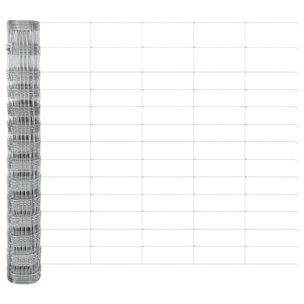 Produktbild för Markfixerat Svetsat Stängsel 50 x 1,4 m Varmförzinkad stål Mesh