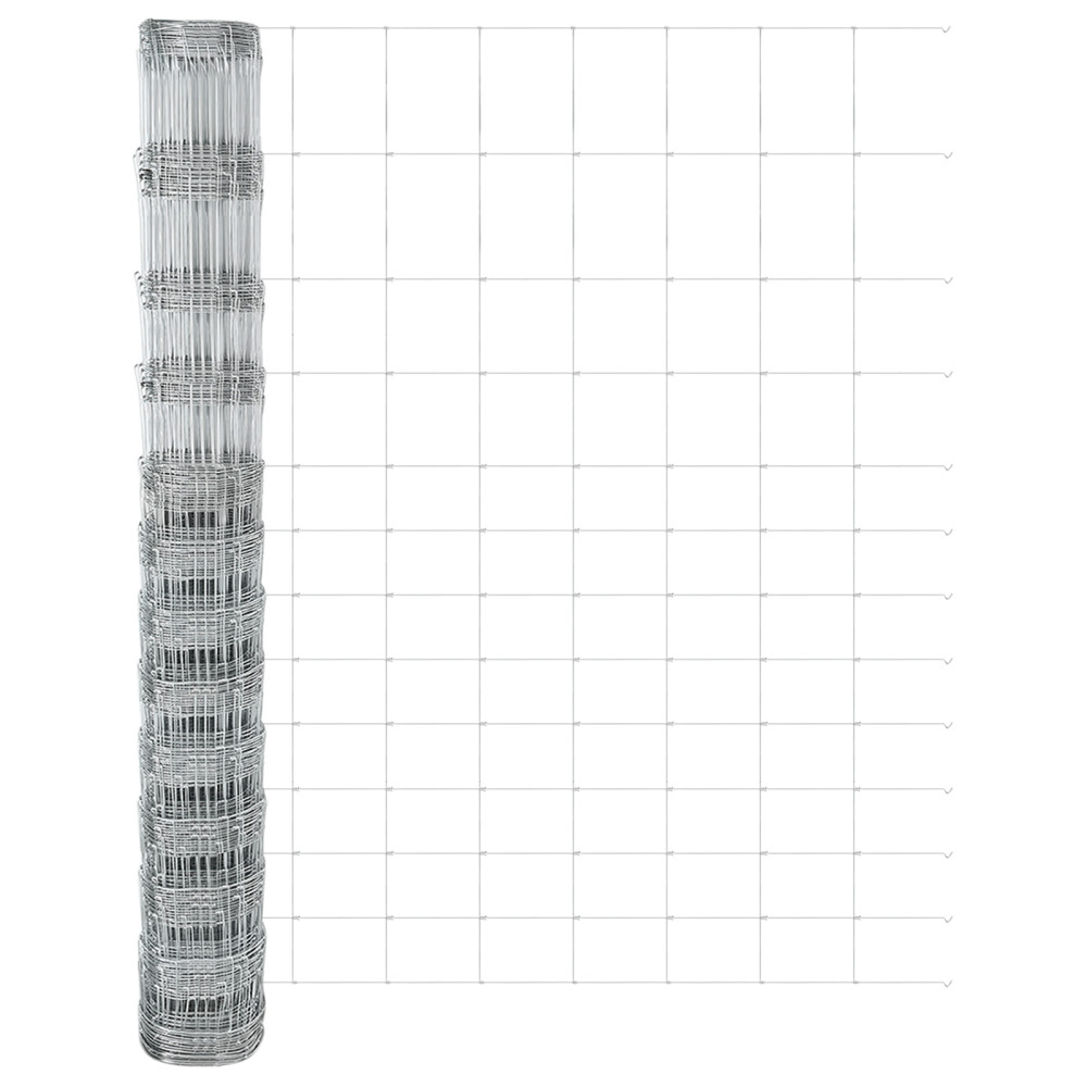 Produktbild för Markfixerat Svetsat Stängsel 50 x 1,5 m Varmförzinkad stål Mesh