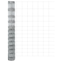 Produktbild för Markfixerat Svetsat Stängsel 50 x 1,5 m Varmförzinkad stål Mesh