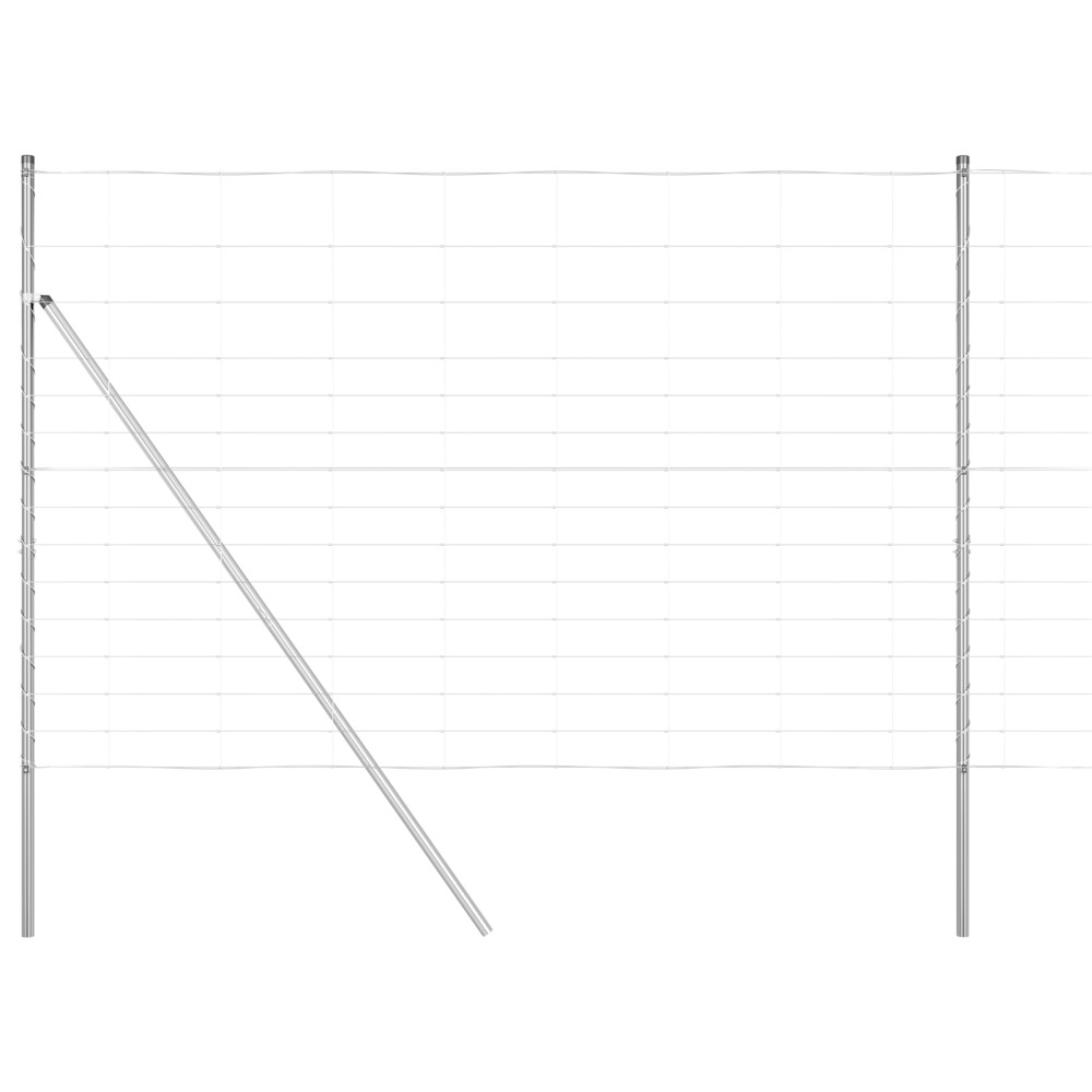Produktbild för Markfixerat Svetsat Stängsel 50 x 1,6 m Varmförzinkad stål Mesh