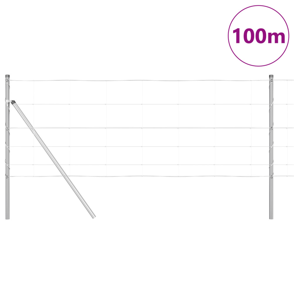 Produktbild för Markfixerat Svetsat Stängsel 100 x 0,8 m (B x H)