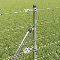 Produktbild för Markfixerat Svetsat Stängsel 100 x 0,8 m Varmförzinkad stål