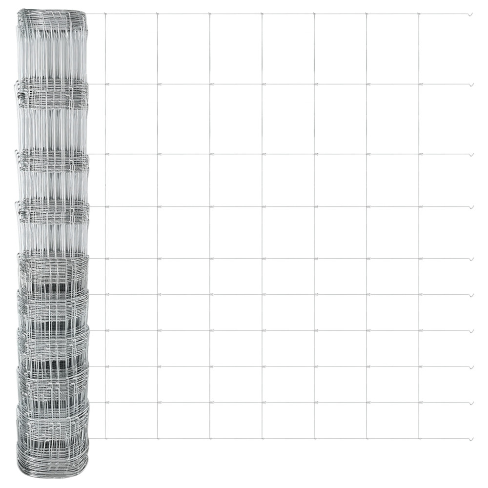 Produktbild för Svetsat Stålstaket med Betongbas 50 x 1,2 m Varmförzinkad stål