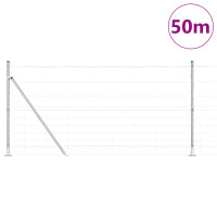 Produktbild för Svetsat Stålstaket med Betongbas 50 x 1,2 m (B x H)
