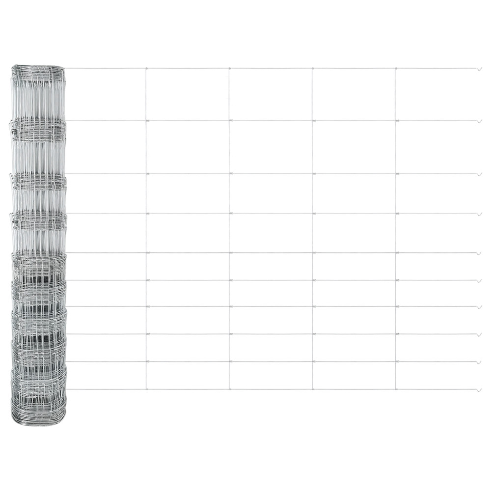 Produktbild för Svetsat Stålstaket med Betongbas 50 x 1,2 m (B x H)