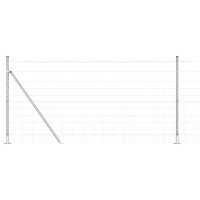 Produktbild för Svetsat Stålstaket med Betongbas 50 x 1,2 m Varmförzinkad stål
