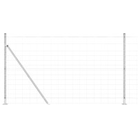 Produktbild för Svetsat Stålstaket med Betongbas 50 x 1,4 m (B x H)