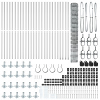 Produktbild för Svetsat Stålstaket med Betongbas 50 x 1,4 m (B x H)