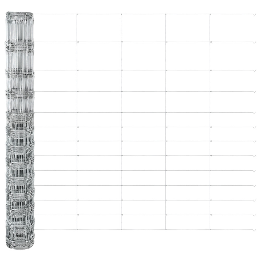 Produktbild för Svetsat Stålstaket med Betongbas 50 x 1,5 m (B x H)