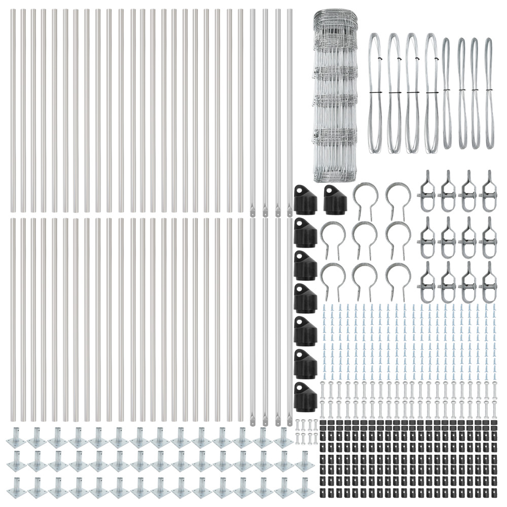 Produktbild för Svetsat Stålstaket med Betongbas 100 x 0,8 m (B x H)