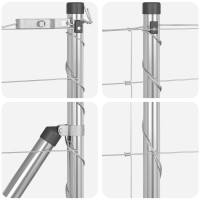 Produktbild för Svetsat Stålstaket med Betongbas 100 x 0,8 m (B x H)