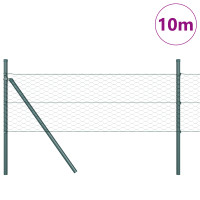 Produktbild för Utomhus sexkantig stängsel markfäste 10 x 0,8 m Grön Mesh