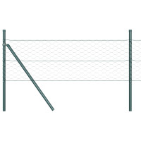 Produktbild för Utomhus sexkantig stängsel markfäste 10 x 0,8 m Grön Mesh