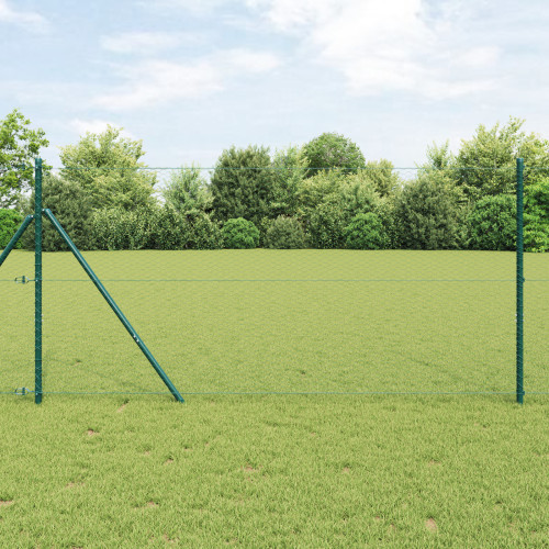 vidaXL Utomhus sexkantig stängsel markfäste 10 x 1,2 m Grön Mesh