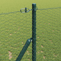 Produktbild för Utomhus sexkantig stängsel markfäste 10 x 1,2 m Grön Mesh