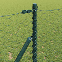 Produktbild för Utomhus sexkantig stängsel markfäste 10 x 1,2 m Grön Mesh