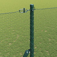 Produktbild för Utomhus sexkantig stängsel markfäste 10 x 1,6 m Grön Mesh