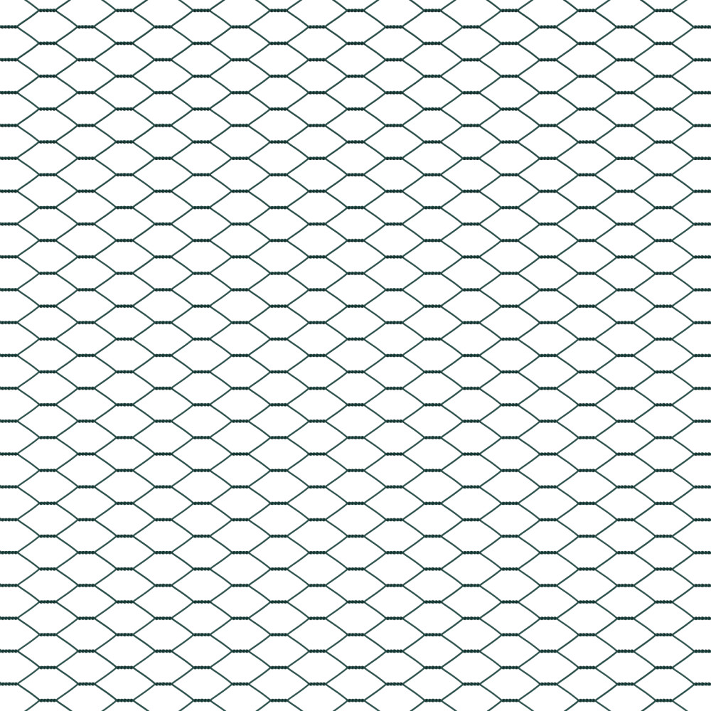 Produktbild för Utomhus sexkantig stängsel markfäste 10 x 1,6 m Grön Mesh