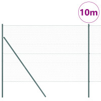 Produktbild för Utomhus sexkantig stängsel markfäste 10 x 1,6 m Grön Mesh