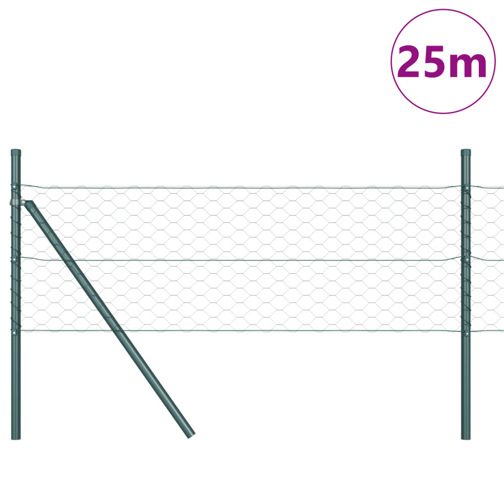 Produktbild för Markfixerat Svetsat Stängsel 25 x 0,8 m (B x H)