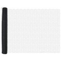 Produktbild för Markfixerat Svetsat Stängsel 10 x 1 m (B x H) PVC-belagda stål