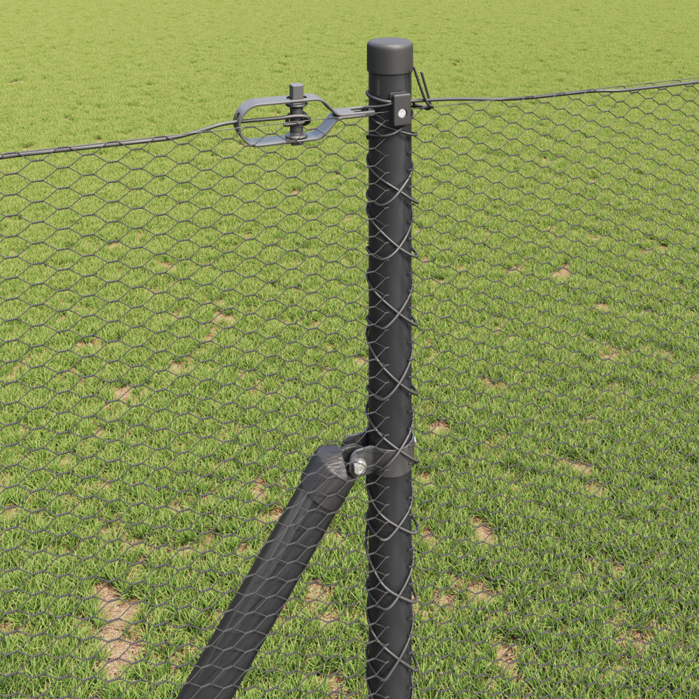 Produktbild för Markfixerat Svetsat Stängsel 10 x 1,2 m (B x H)