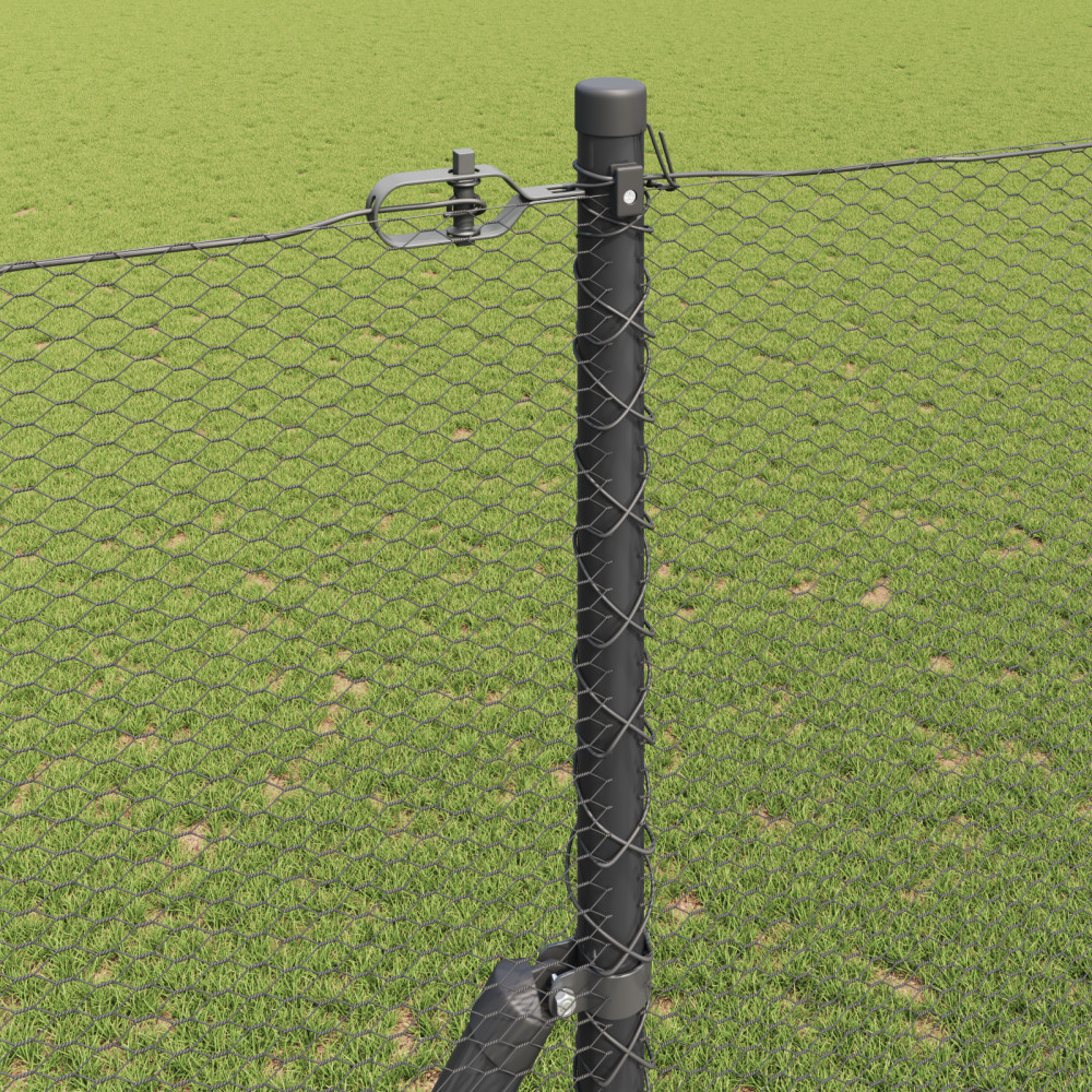 Produktbild för Markfixerat Svetsat Stängsel 10 x 1,6 m (B x H)