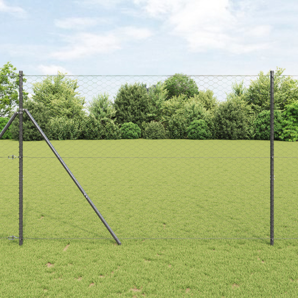 Produktbild för Markfixerat Svetsat Stängsel 10 x 1,6 m (B x H)