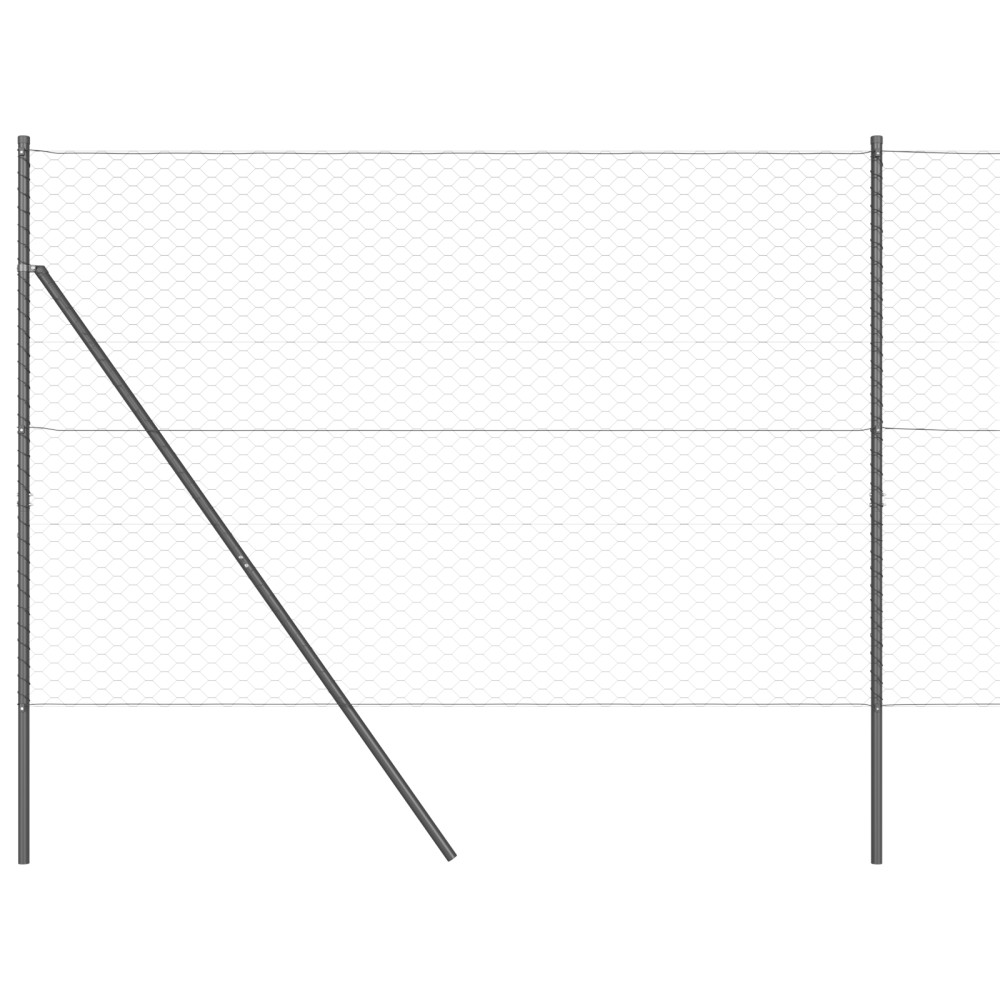 Produktbild för Markfixerat Svetsat Stängsel 10 x 1,6 m (B x H)