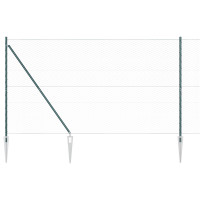 Produktbild för Utomhus hexagonal stängsel med stolpe 10 x 1,6 m Grön Mesh