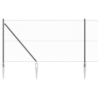 Produktbild för Utomhus hexagonal stängsel med stolpe 10 x 1 m PVC-belagda stål