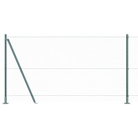 Produktbild för Hexagonal stängsel med betongfundament 10 x 1,2 m Grön Mesh