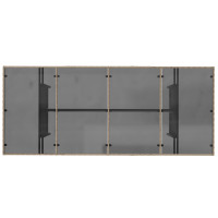 Produktbild för Trädgårdsmöbelset 7 pcs Beige konstrotting